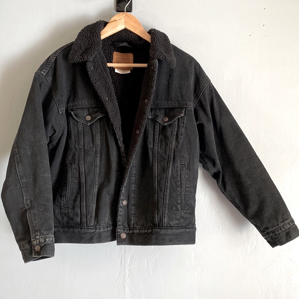 Levi’s Black Denim Sherpa Jacket
